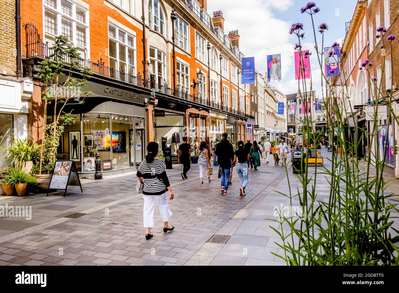 South Molton Street, Mayfair, Londres W1, Royaume-Uni. Banque D'Images