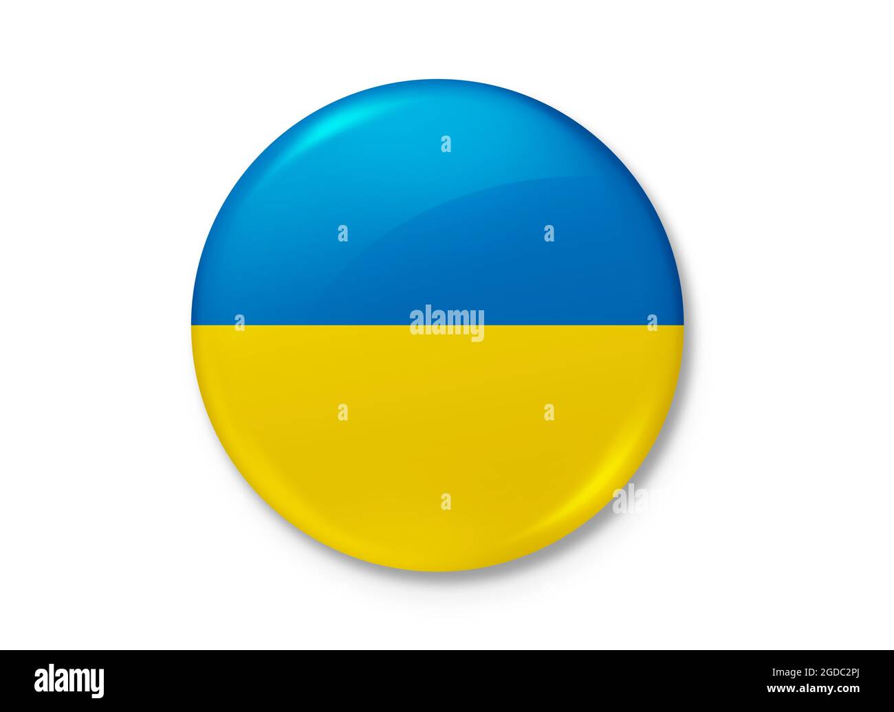 Le drapeau de l'Ukraine. Idéal pour imprimer sur des tee-shirts, des affiches, des peintures murales, des mugs, des verres, chaises longues, bannières, roll-ups et autres imprimés Banque D'Images