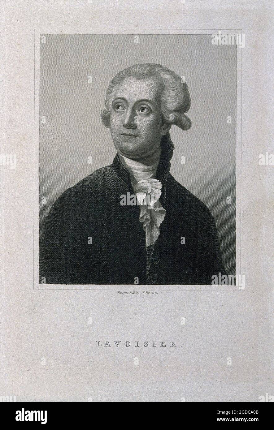 Titre: Antoine Laurent Lavoie Créateur: J. Brown Moyen: Gravure Banque D'Images