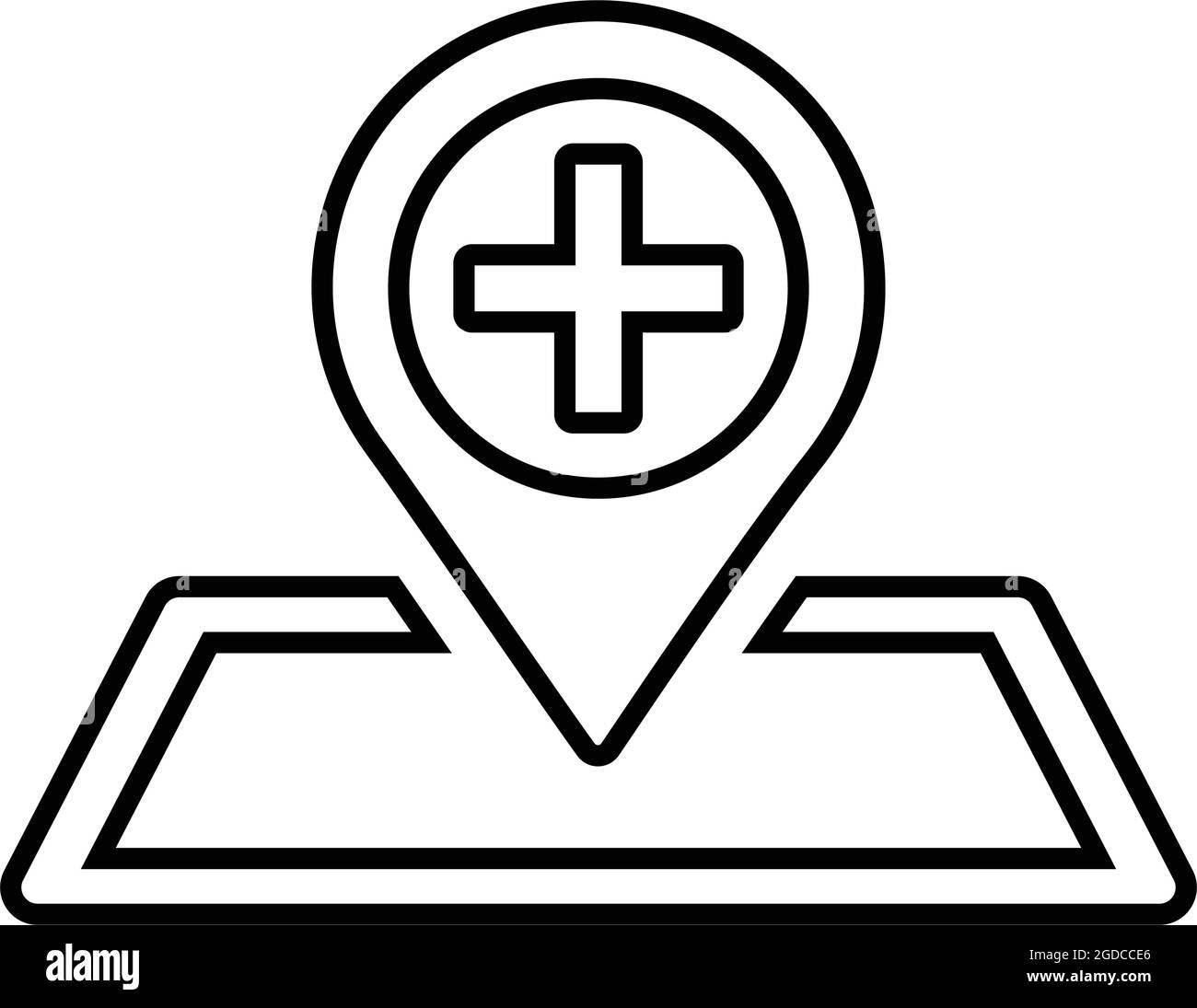 Clinique, emplacement, icône de navigation - parfait pour la conception et le développement de sites Web, de fichiers imprimés et de présentations, de supports promotionnels et beaucoup Illustration de Vecteur Clinique, emplacement, icône de navigation - parfait pour la conception et le développement de sites Web, de fichiers imprimés et de présentations, de supports promotionnels et beaucoup Illustration de Vecteur