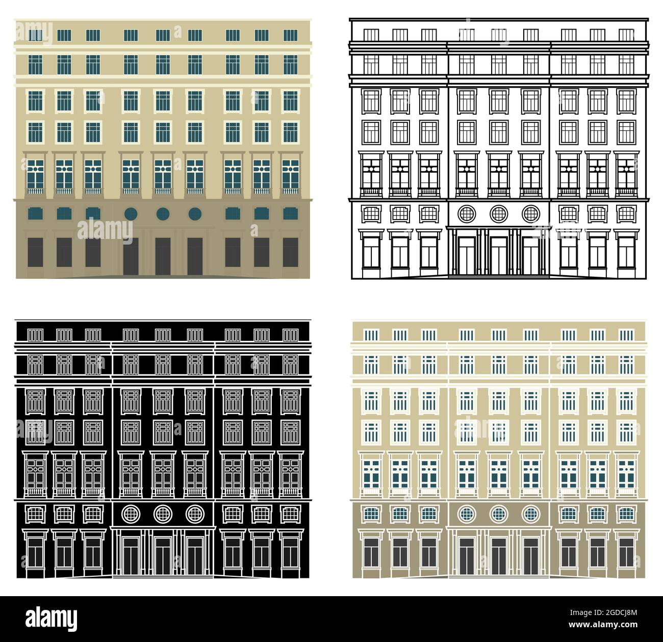 Centre culturel de Rio de Janeiro, Brésil Illustration de Vecteur