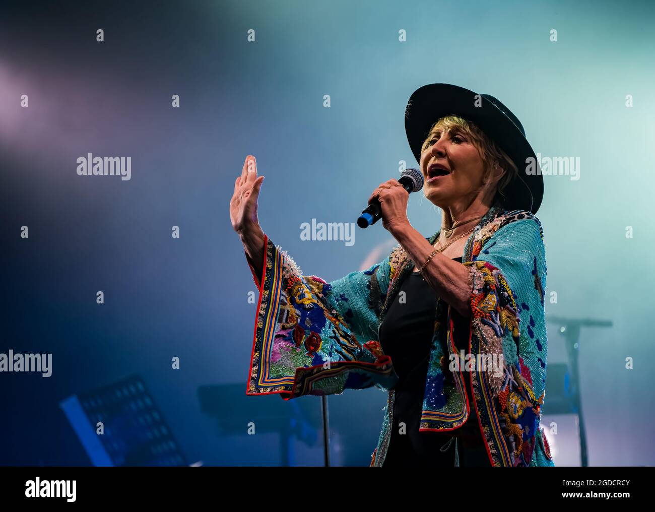 Lulu revient à chanter sur scène au festival Fringe-by-the-Sea, North Berwick, East Lothian, Écosse, Royaume-Uni Banque D'Images