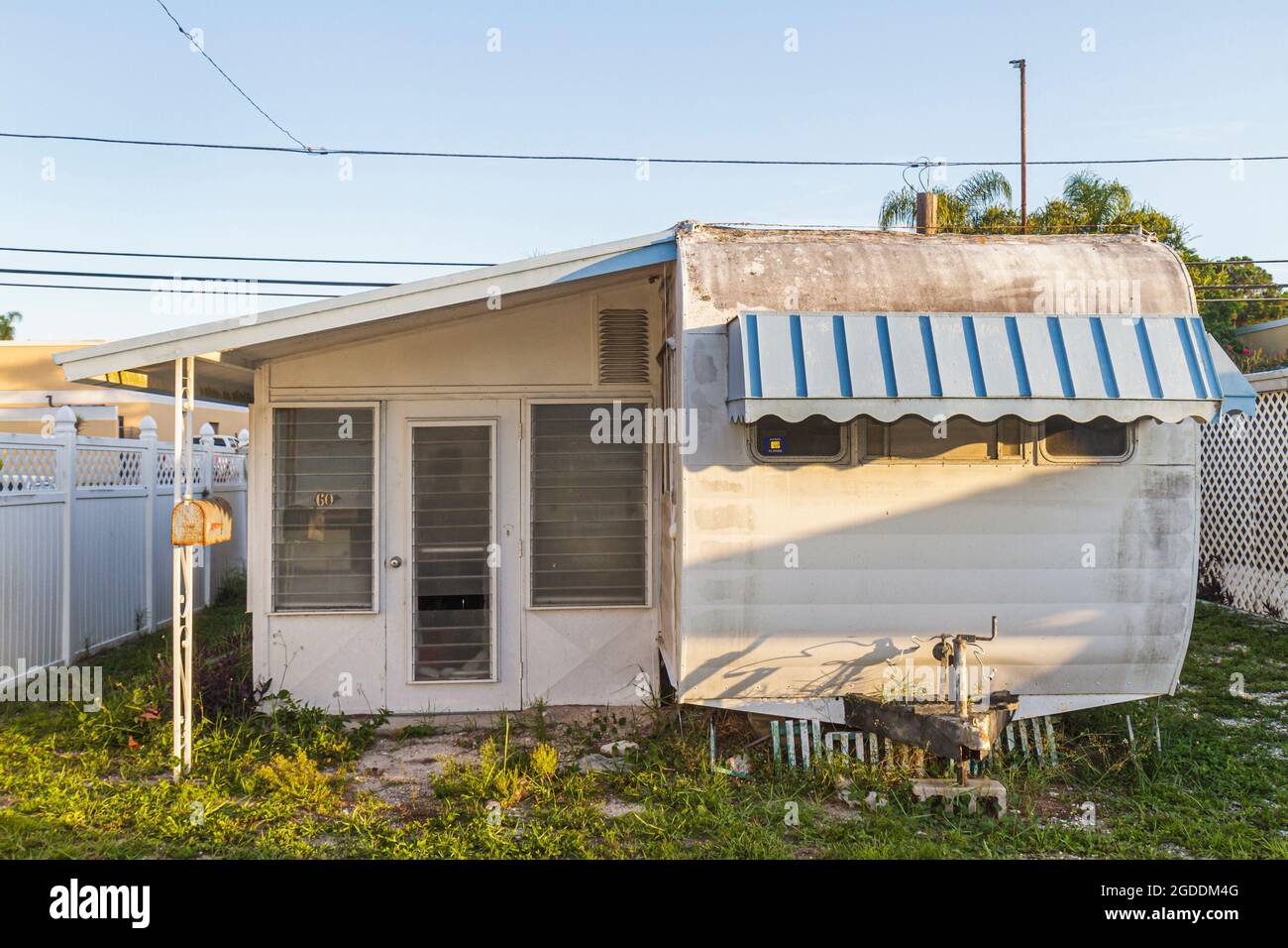 Floride Saint-Pétersbourg Largo Belleair Village Motel Trailer home Park, Banque D'Images