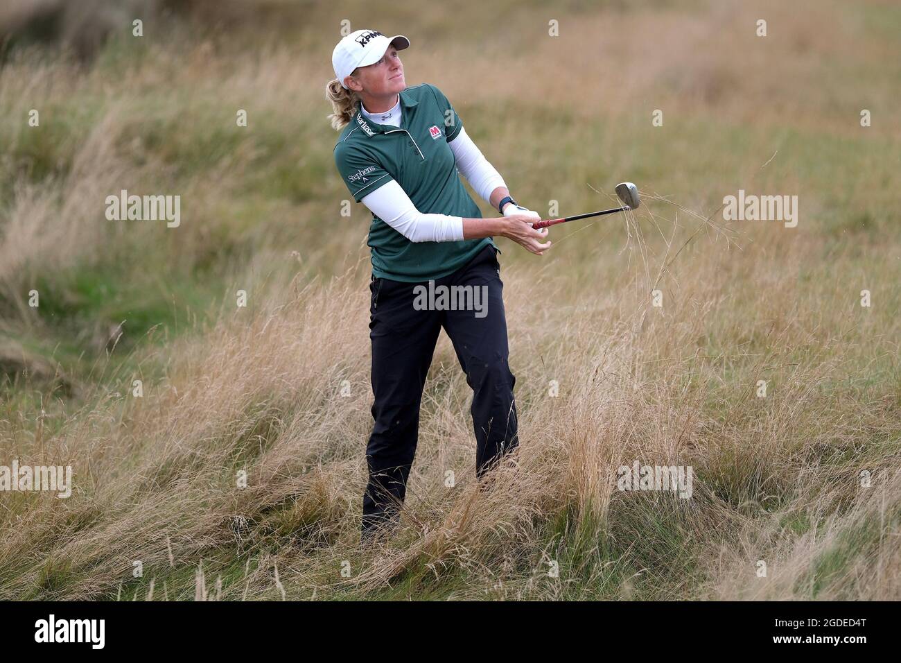 Leven, Royaume-Uni. 11 août 2021. Stacy Lewis (États-Unis) pendant le pro-Am à l'Open d'Écosse des femmes du Golf Trust à Dumbarnie Links, Leven, Fife, Écosse. Crédit: SPP Sport presse photo. /Alamy Live News Banque D'Images