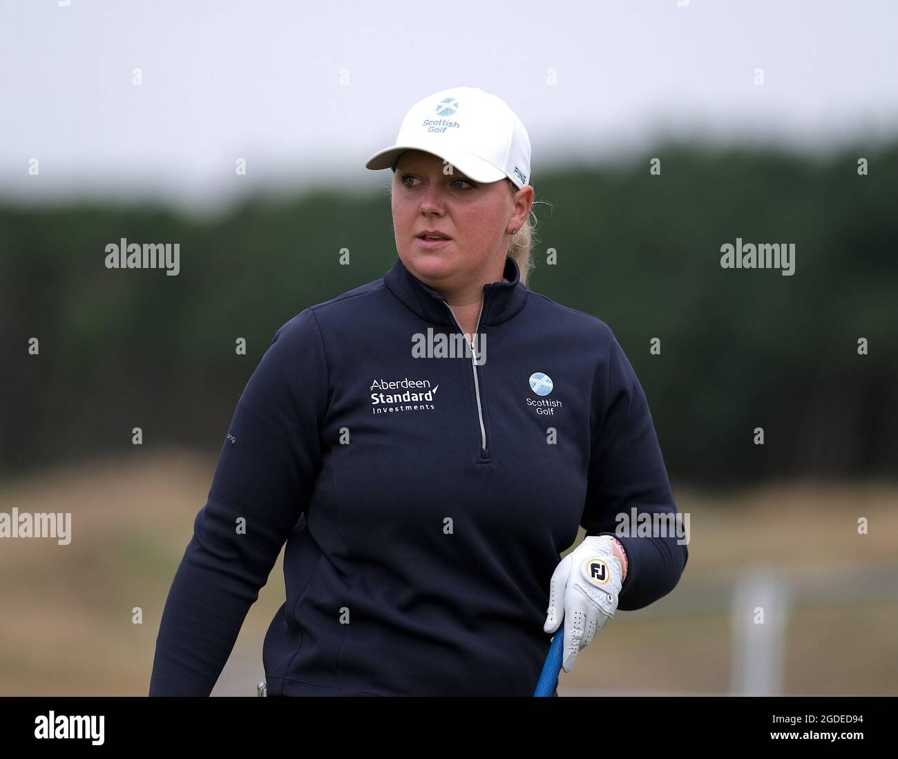 Leven, Royaume-Uni. 11 août 2021. Chloe Goadby (Écosse) pendant le pro-Am à l'Open d'Écosse des femmes du Golf Trust à Dumbarnie Links, Leven, Fife, Écosse. Crédit: SPP Sport presse photo. /Alamy Live News Banque D'Images