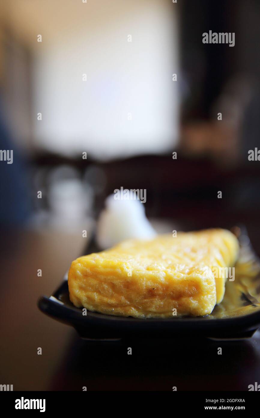 Tamagoyaki Omelette Sucree Cuisine Japonaise Photo Stock Alamy