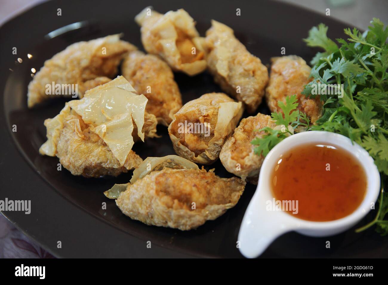 Boule de crevettes frites chinoises Banque D'Images