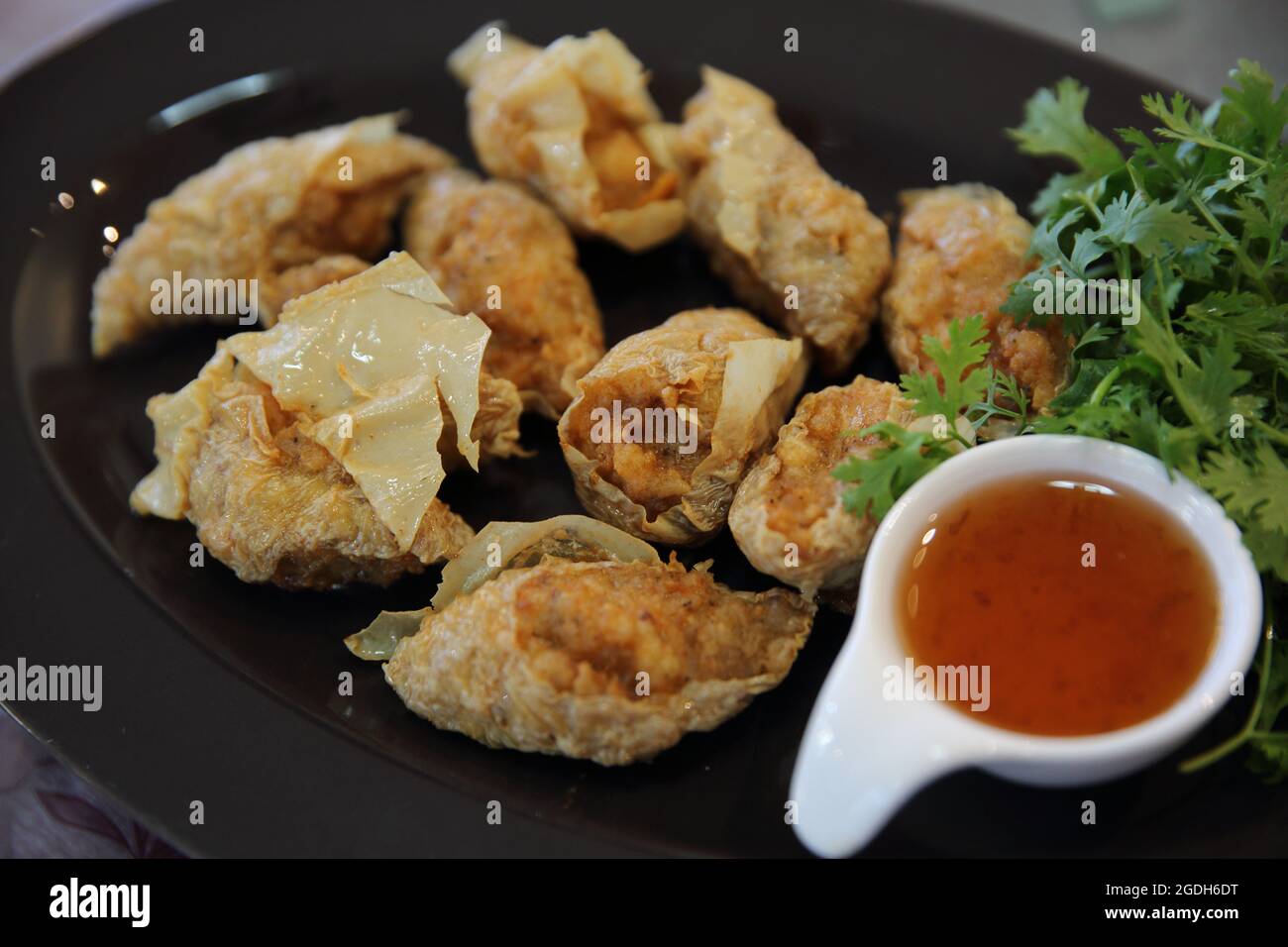 Boule de crevettes frites chinoises Banque D'Images