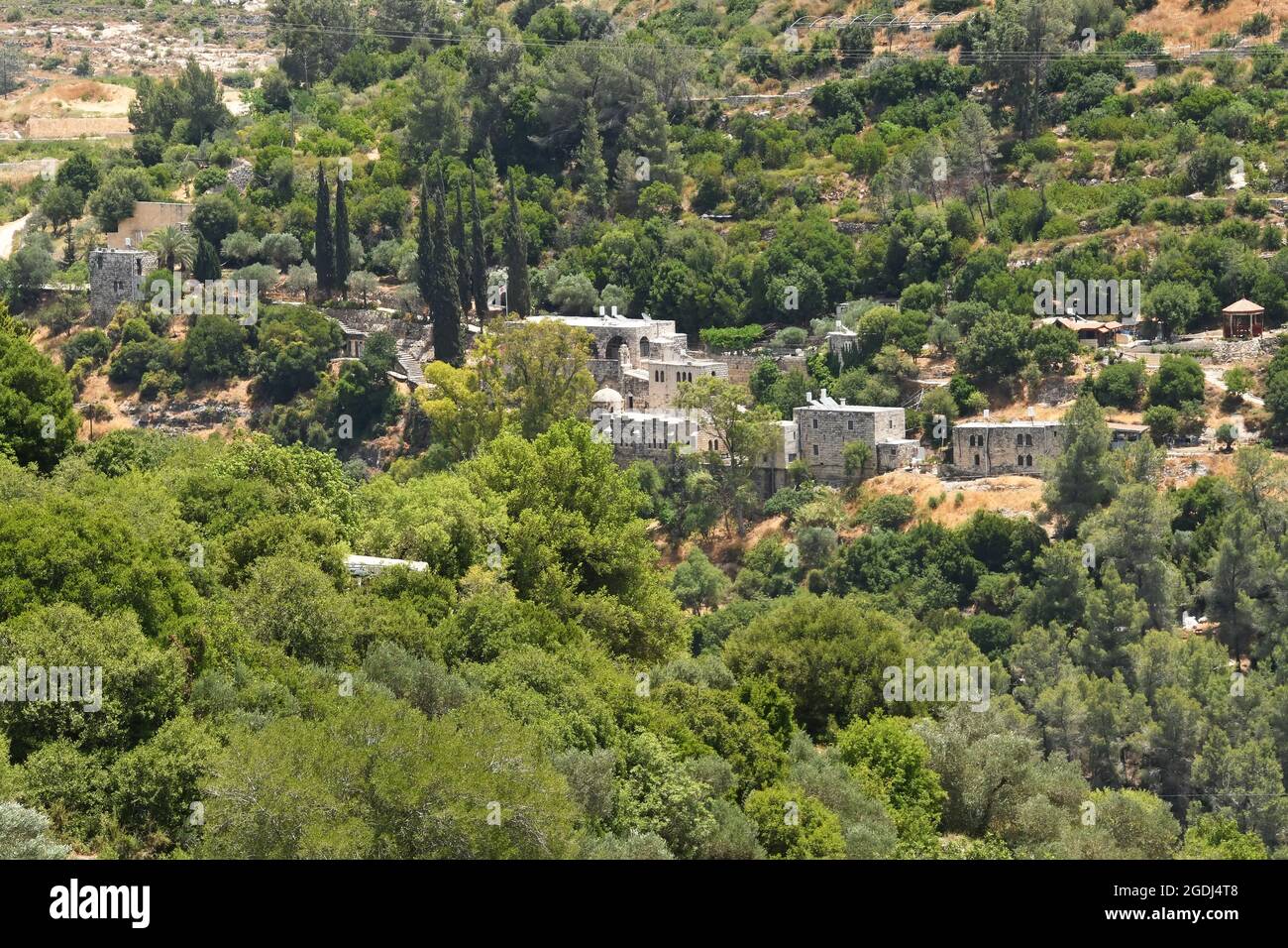 St John dans le monastère sauvage, Israël Banque D'Images