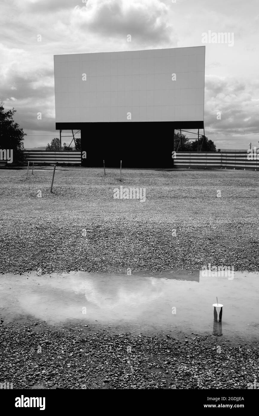 Conduire au cinéma aux États-Unis, 2019. Banque D'Images