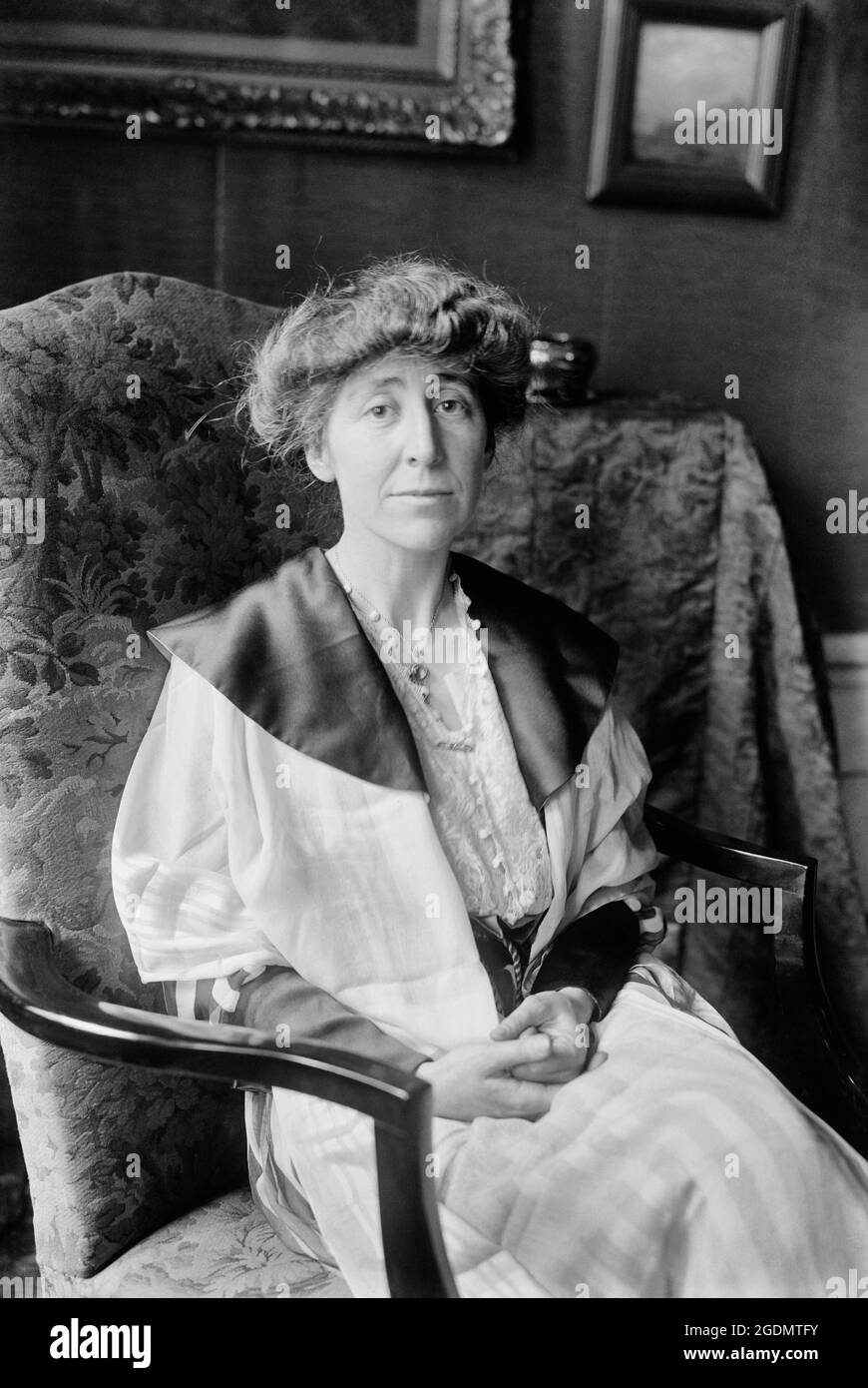 Jeannette Pickering Rankin (1880-1973), membre de la Chambre des représentants des États-Unis qui a été élue en 1916 comme première femme au Congrès des États-Unis Banque D'Images