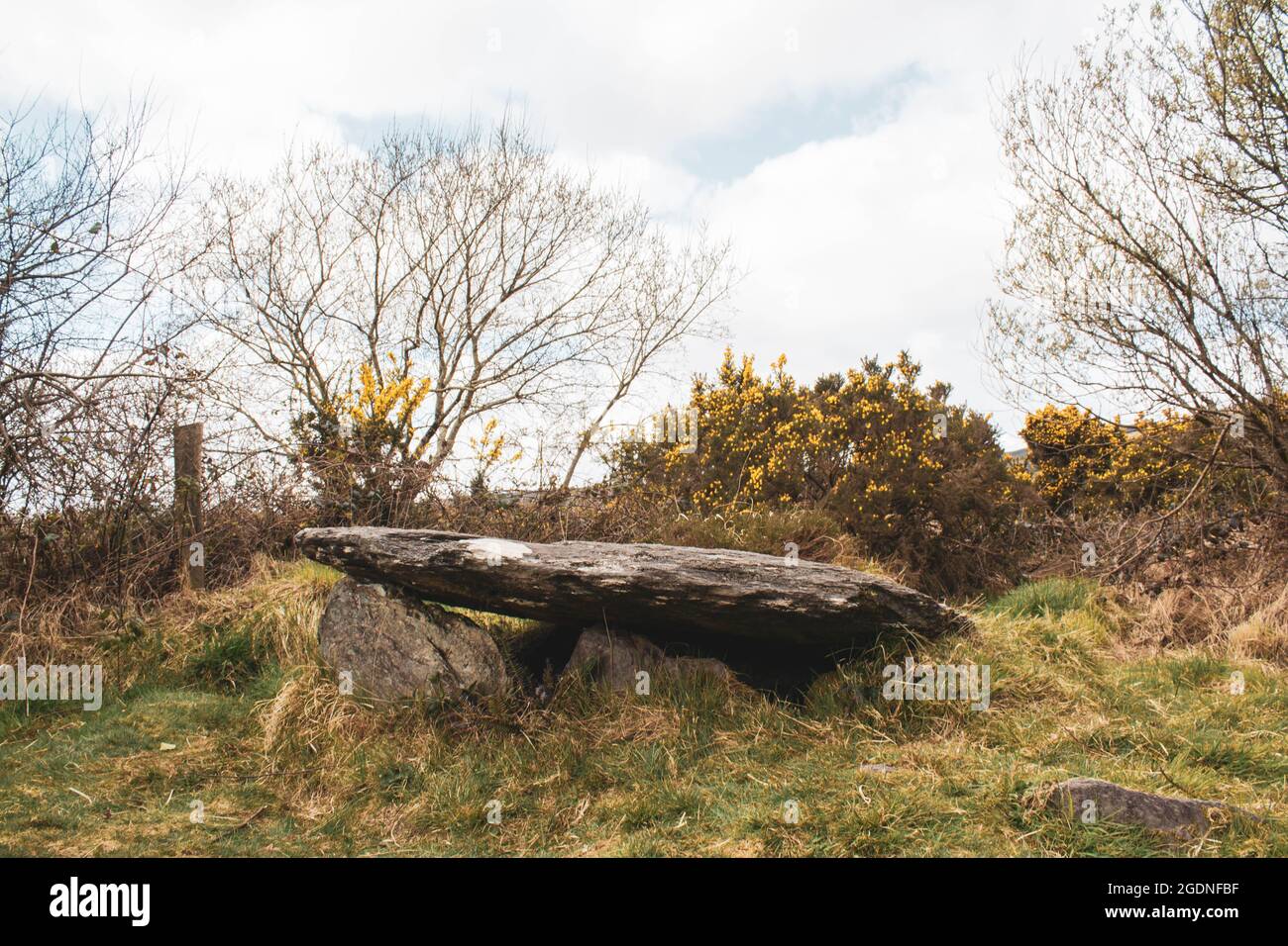 Tombeau irlandais en coin, monuments de l'âge de pierre trouvés en Irlande. L'âge de bronze et utilisé comme chambre funéraire Banque D'Images