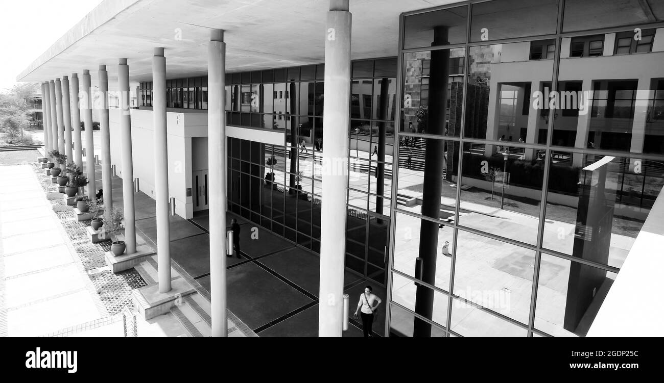 JOHANNESBURG, AFRIQUE DU SUD - 05 janvier 2021 : vue sur les bâtiments du campus universitaire de Johannesburg, Afrique du Sud Banque D'Images