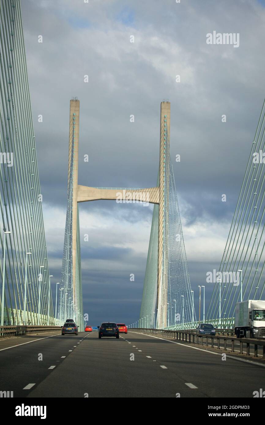 M4 Pont Price of Wales entre l'Angleterre et le pays de Galles Banque D'Images
