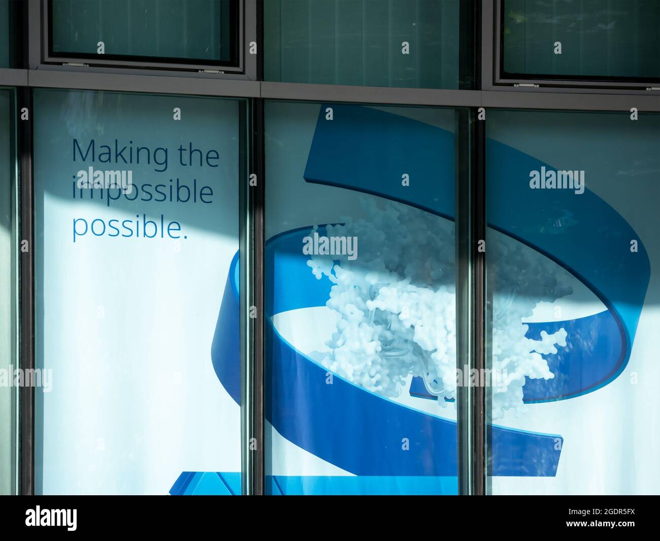 Publicité de Pfizer au siège allemand à Berlin Banque D'Images