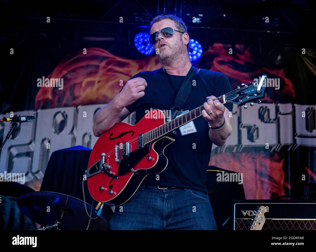 Dodgy (Nigel Clark - chanteur, auteur-compositeur) - Britrock doit être détruit Tour, Birmingham Digbeth Arena, 05.05.18 Live Music Photography Banque D'Images