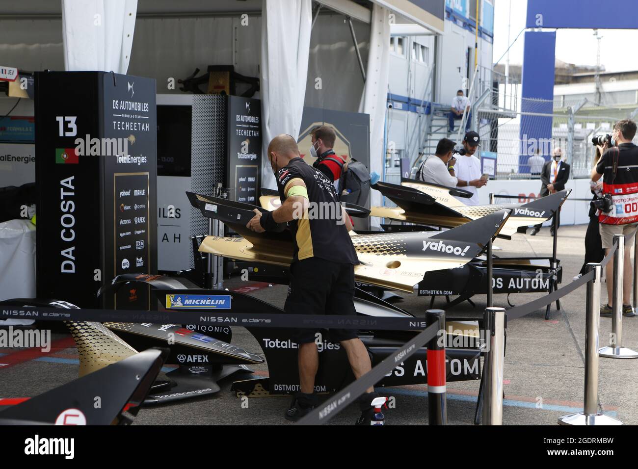 Le BMW i Berlin E-Prix présenté par CBMM Niobium est la finale de la saison 7 du Championnat du monde de Formule E de la FIA d'ABB. Le Championnat du monde de Formule E est de retour à Berlin avec une double course pour la finale de la saison 2020/21. (Photo de Simone Kuhlmey/Pacific Press) Banque D'Images