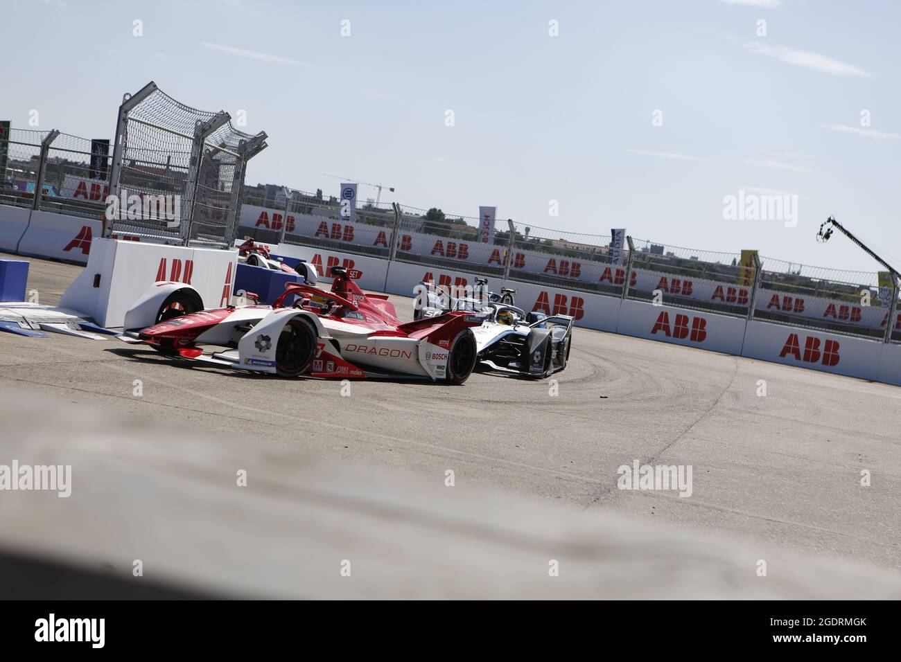 Berlin, Allemagne. 14 août 2021. Le BMW i Berlin E-Prix présenté par CBMM Niobium est la finale de la saison 7 du Championnat du monde de Formule E de la FIA d'ABB. Le Championnat du monde de Formule E est de retour à Berlin avec une double course pour la finale de la saison 2020/21. (Photo de Simone Kuhlmey/Pacific Press) crédit: Pacific Press Media production Corp./Alay Live News Banque D'Images