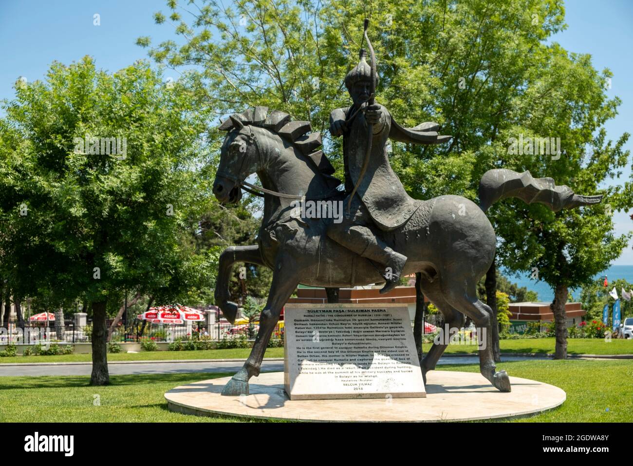 La province de Tekirdag se trouve sur la côte de Thrace, sur la mer de Marmara, et possède de nombreux lieux historiques, dont le monument süleyman Paşa Banque D'Images