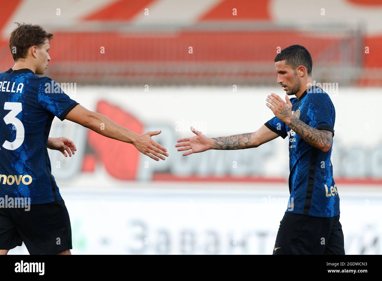 Stefano Sensi (FC Internazionale) célèbre après avoir mis en scène le troisième but de la soirée pour FC Internazion - photo .LiveMedia/Francesco Scaccianoce Banque D'Images