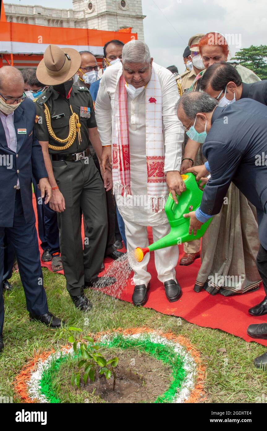 Kolkata, Inde. 14 août 2021. Célébration Azadi Ka Amrit MahotSAV à Kolkata lors de la commémoration du 75e jour de l'indépendance de l'Inde. (Photo par Amlan Biswas/Pacific Press) crédit: Pacific Press Media production Corp./Alay Live News Banque D'Images