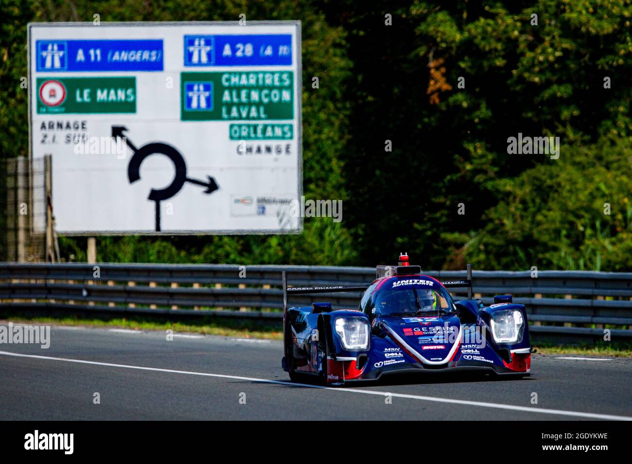 32 Jamin Nico (fra), Aberdein Jonathan (zaf), Maldonado Manuel (vnl), United Autoports USA, Oreca 07 - Gibson, action pendant la journée d'essai du Mans avant le 4e tour du Championnat du monde d'endurance FIA 2021, FIA WEC, sur le circuit de la Sarthe, le 15 août 2021 au Mans, France - photo Joao Filipe / DPPI Banque D'Images