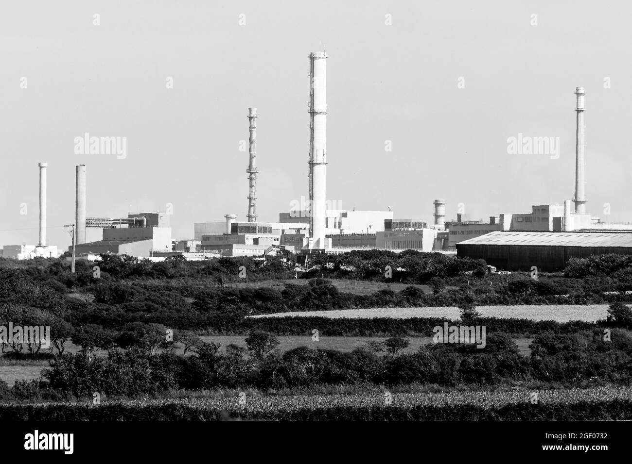 Usine de retraitement des déchets nucléaires de la Hague, Beaumont-Hague, département de la Manche, Cotentin, région normande, France Banque D'Images