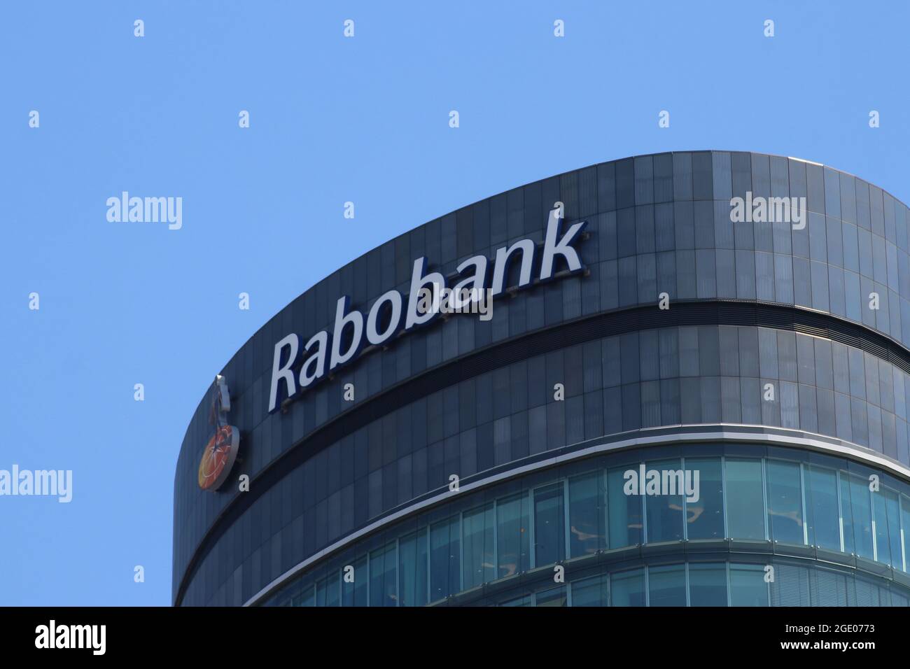 Siège social de la Rabobank Bank dans le centre-ville d'Utrecht aux pays-Bas Banque D'Images