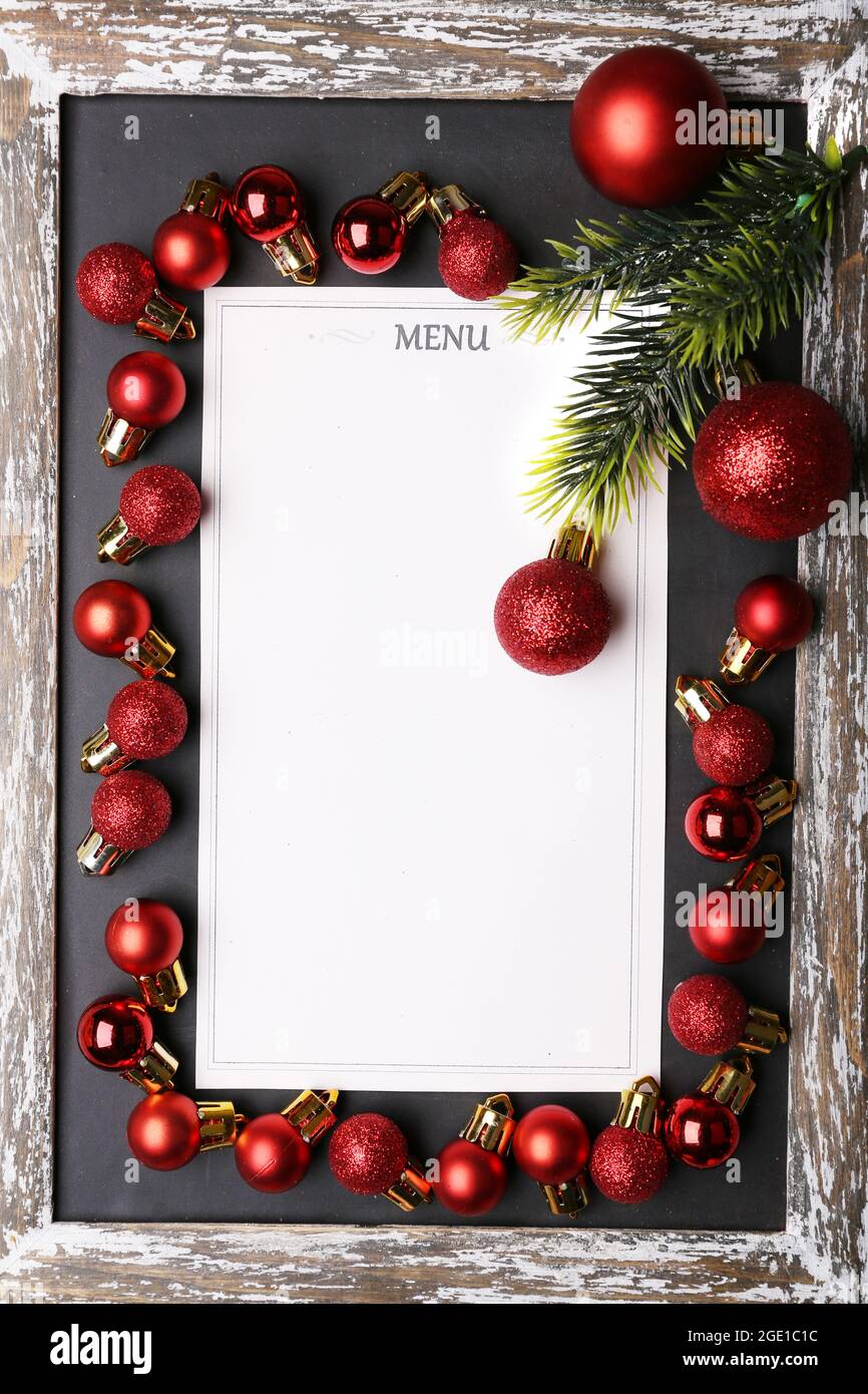 Arriba 52+ imagen fond de menu de noel fr.thptnganamst.edu.vn