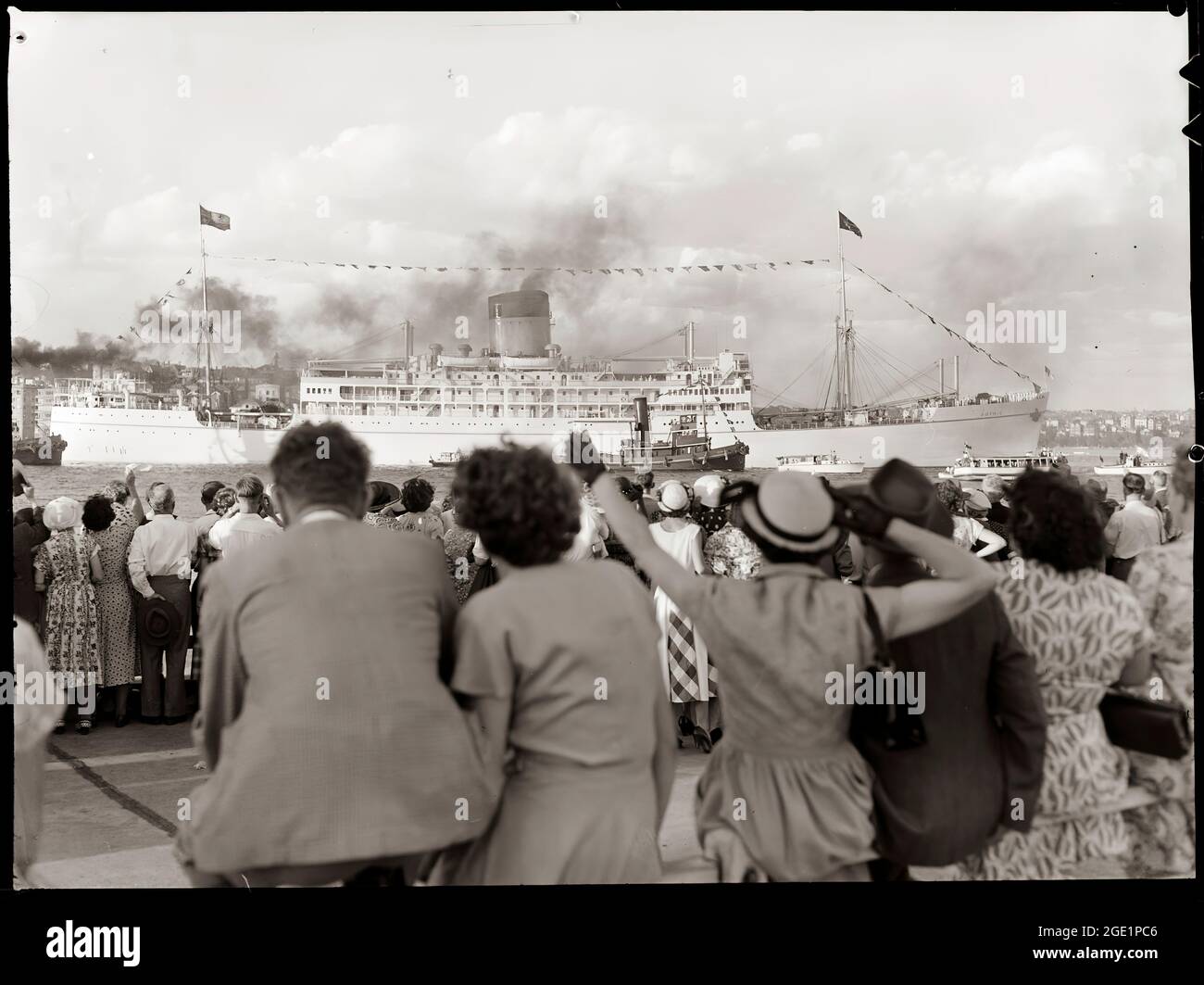 La reine Elizabeth II visite la nation du Commonwealth d'Australie avec son mari, le prince Phillip, le duc d'Édimbourg. Banque D'Images