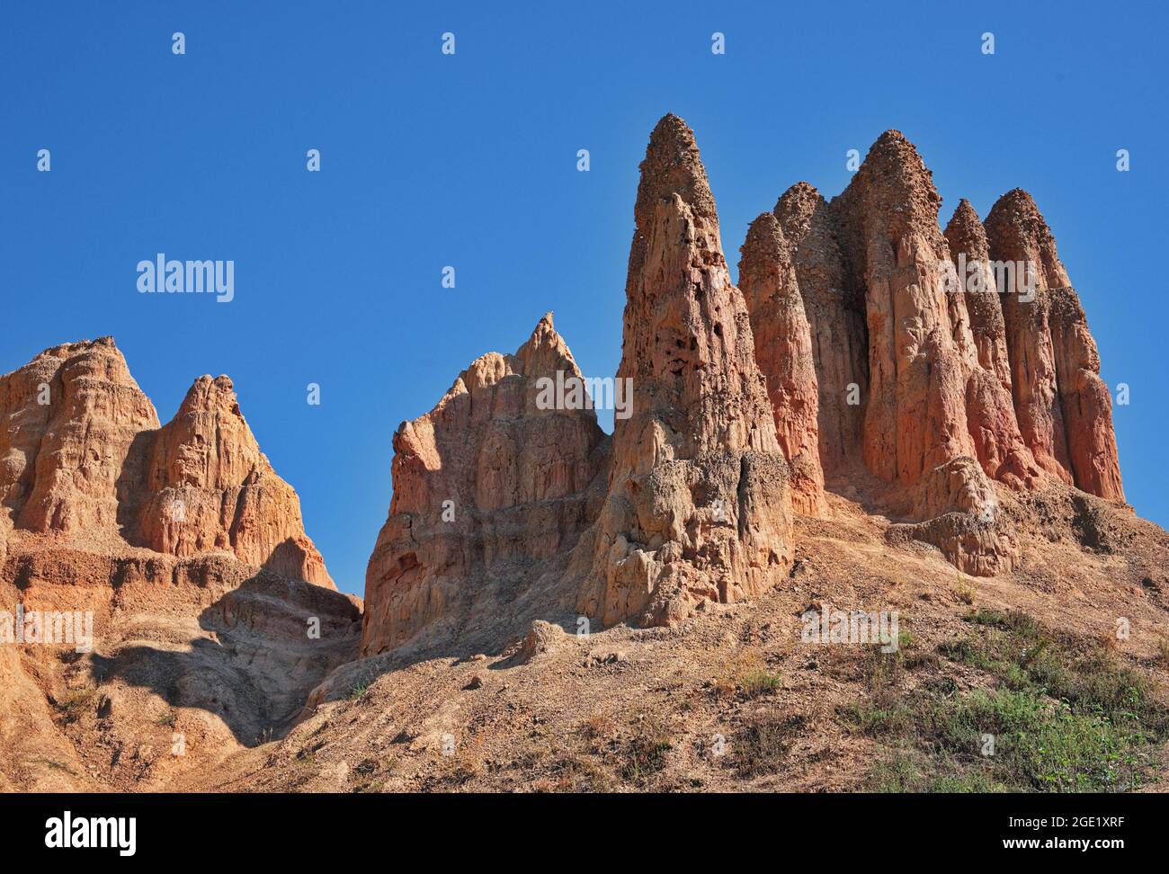 Vue panoramique sur les magnifiques formations de sable de Bosnie-Herzégovine Banque D'Images