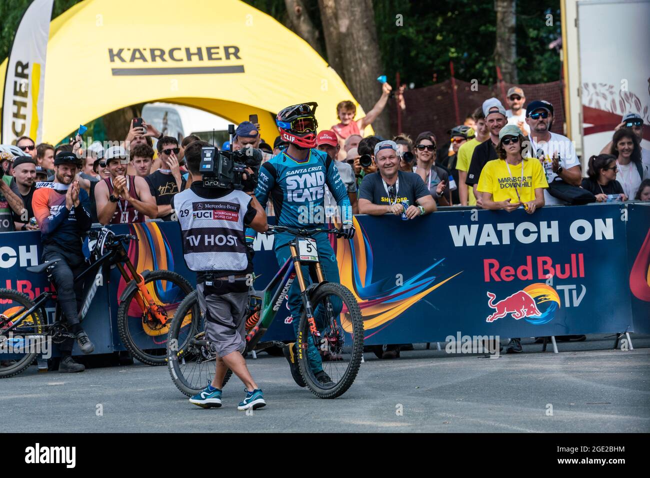 Greg MINNAAR d'Afrique du Sud lors de la coupe du monde de VTT 2021 le 15 août 2021 à Maribor, Slovénie - photo Olly Bowman / DPPI Banque D'Images