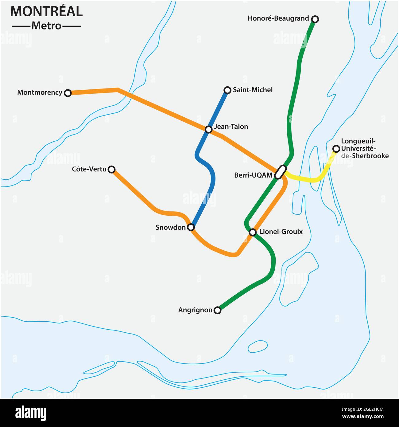 Carte du métro montréal Banque de photographies et d’images à haute ...