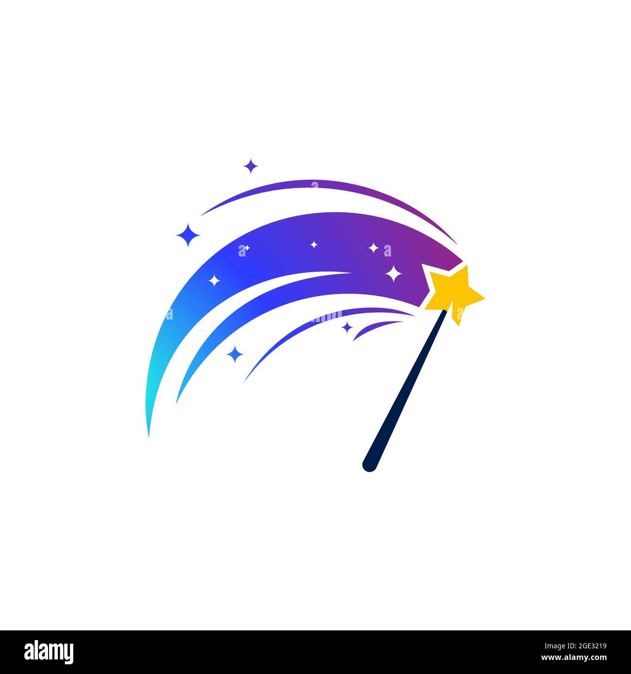 Modèle de conception d'illustration d'icône de vecteur d'élément magique Illustration de Vecteur