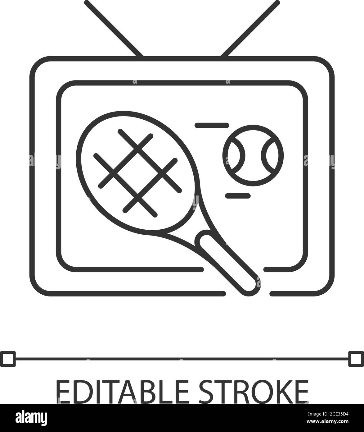Icône linéaire pour les événements sportifs Illustration de Vecteur