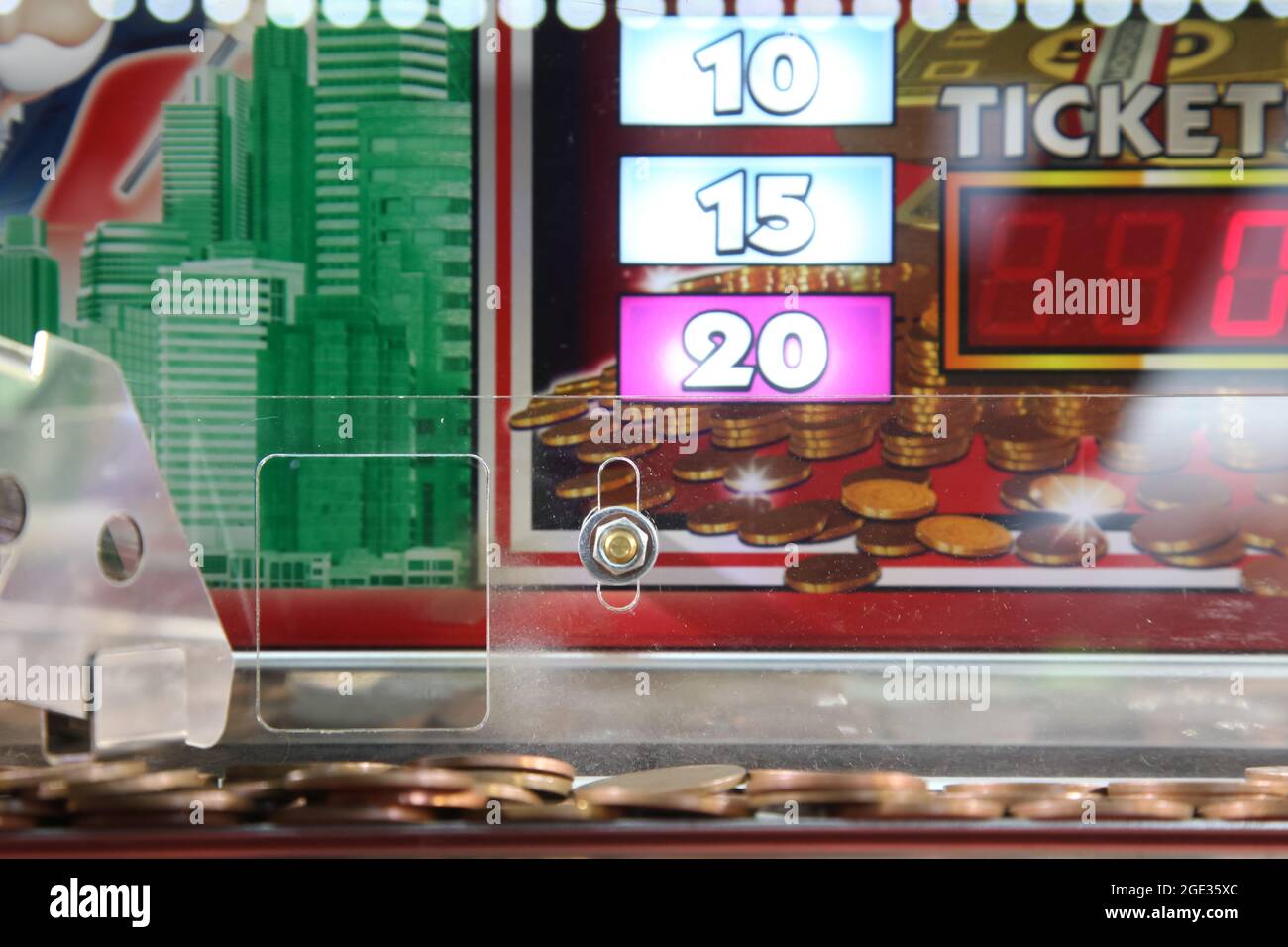 Machine d'arcade, Barry Island Arcades, Galles du Sud, 2021 Banque D'Images
