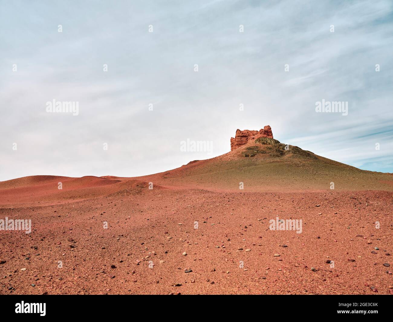 le site historique yangguan avec ancienne forteresse sur la route de la soie dans la province de gansu, en chine Banque D'Images