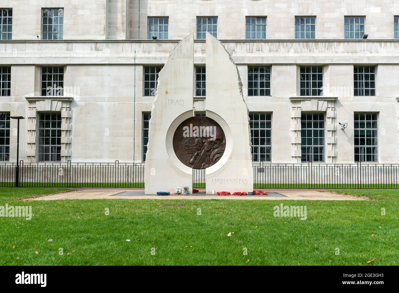 Londres, Royaume-Uni. 16 août 2021. Le Mémorial de l'Irak et de l'Afghanistan à Londres commémore les citoyens britanniques, y compris le personnel militaire et les civils, qui ont participé à la guerre du Golfe, à la guerre de l'Afghanistan et à la guerre en Irak.dans ces trois conflits, qui ont eu lieu entre 1990 et 2015, 682 soldats britanniques ont perdu la vie. (Photo par Dave Rushen/SOPA Images/Sipa USA) crédit: SIPA USA/Alay Live News Banque D'Images