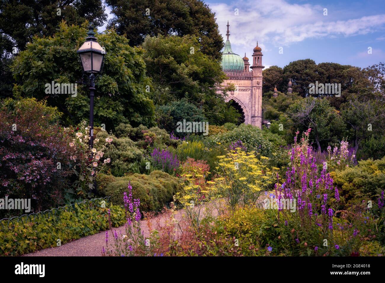 Jardins du Pavillon royal de Brighton Banque D'Images