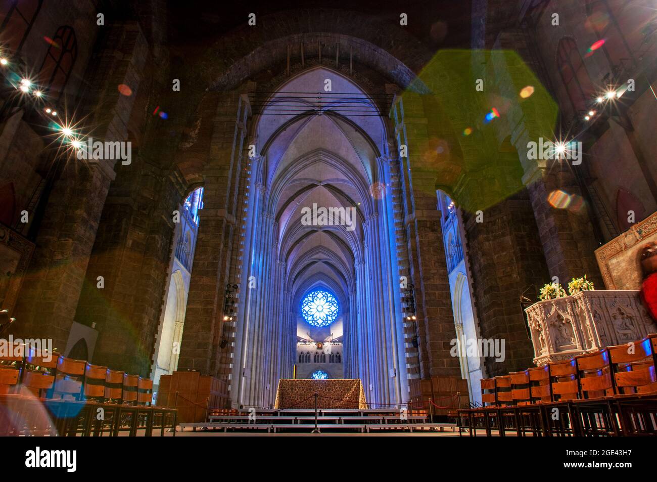 Cathédrale Saint John The Divine New York City, États-Unis. St. John The Divine Cathedral, dit être la plus grande cathédrale du monde, Manhattan, New York ci Banque D'Images