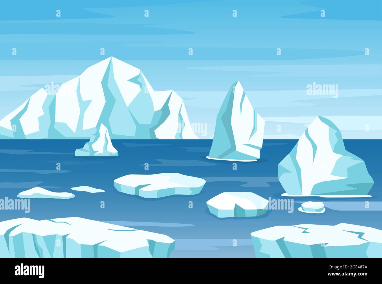 Icebergs au groenland Banque d'images vectorielles - Alamy