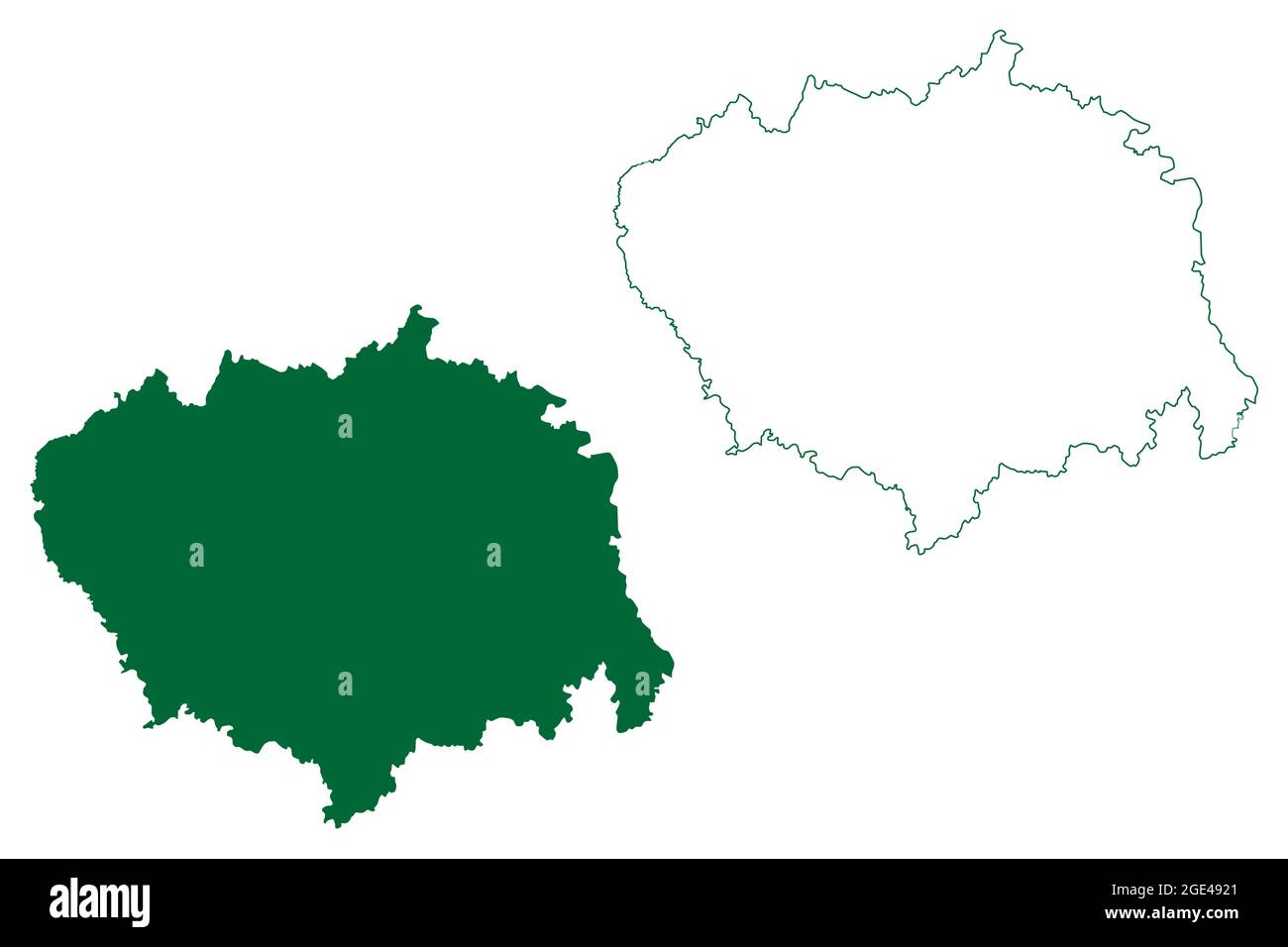 District de Sitapur (État de l'Uttar Pradesh, République de l'Inde) carte illustration vectorielle, scribble esquisse carte de Sitapur Illustration de Vecteur
