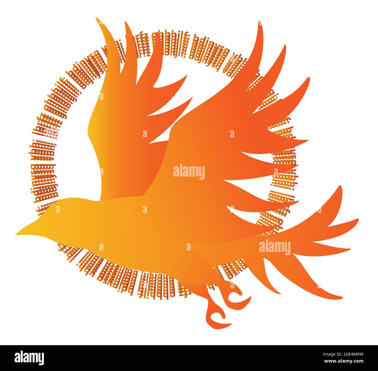 Image vectorielle des silhouettes d'oiseaux en vol Illustration de Vecteur