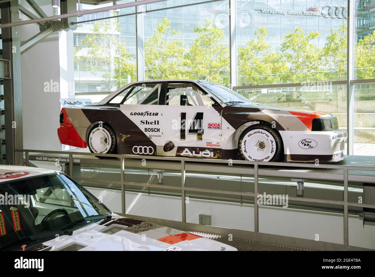 Audi 200 quattro Trans Am de Audi Museum Mobile, Ingolstadt, Allemagne Banque D'Images