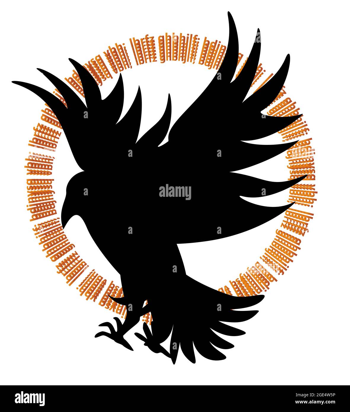 Image vectorielle des silhouettes d'oiseaux en vol Illustration de Vecteur