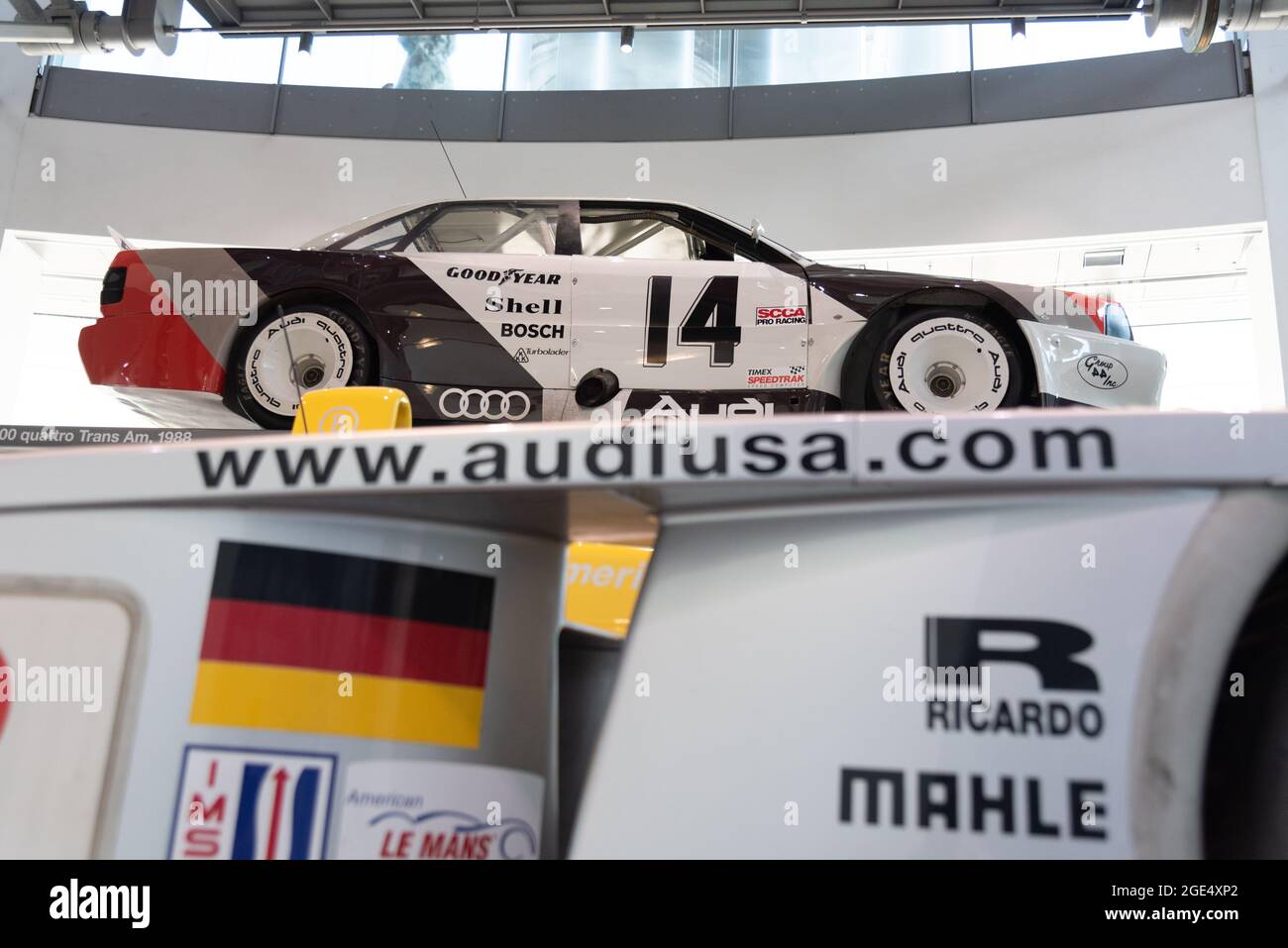 AUDI 200 Trans Am Racecar de Audi Museum Mobile Banque D'Images