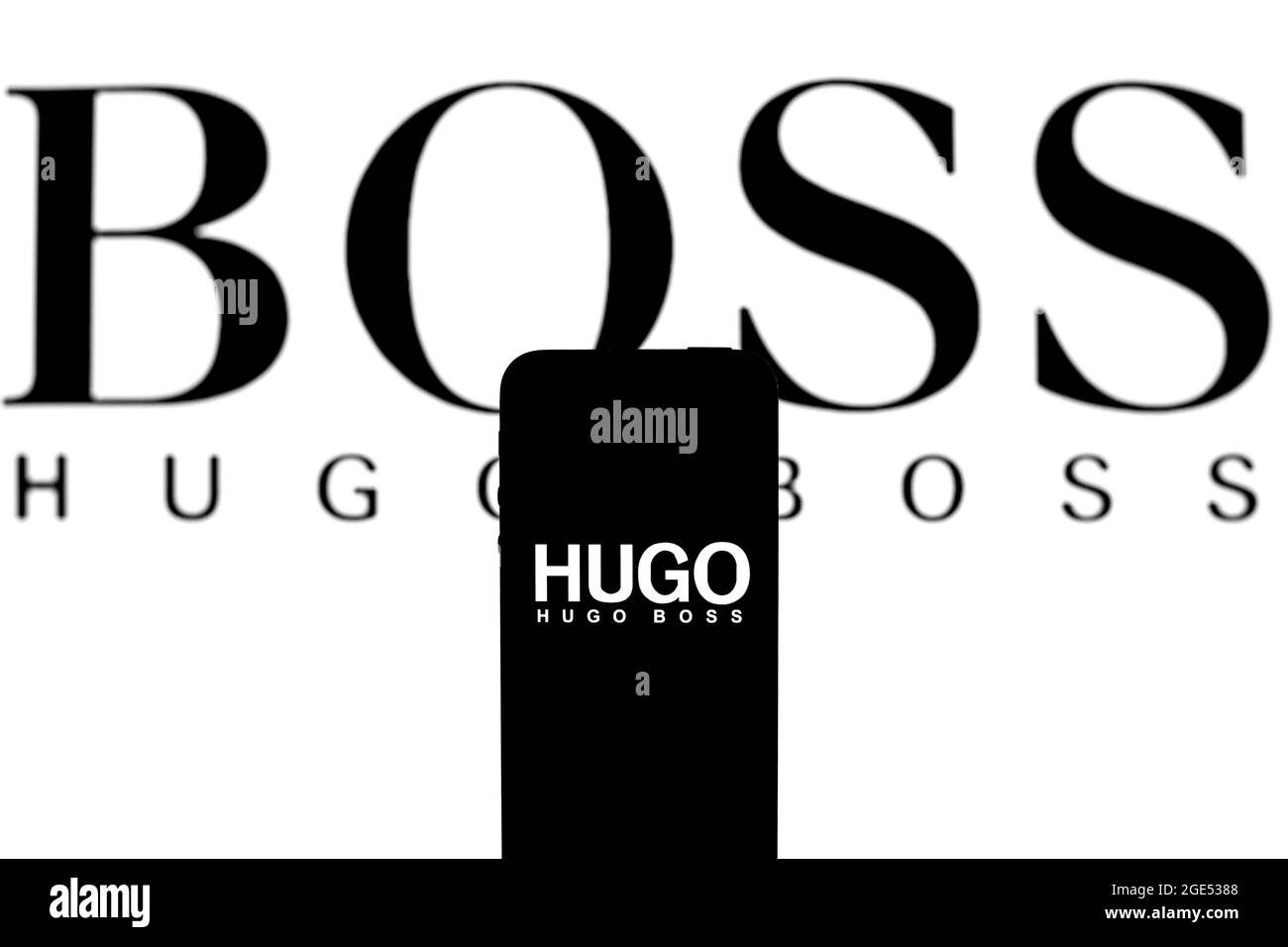 Hugo boss Banque d'images noir et blanc - Alamy