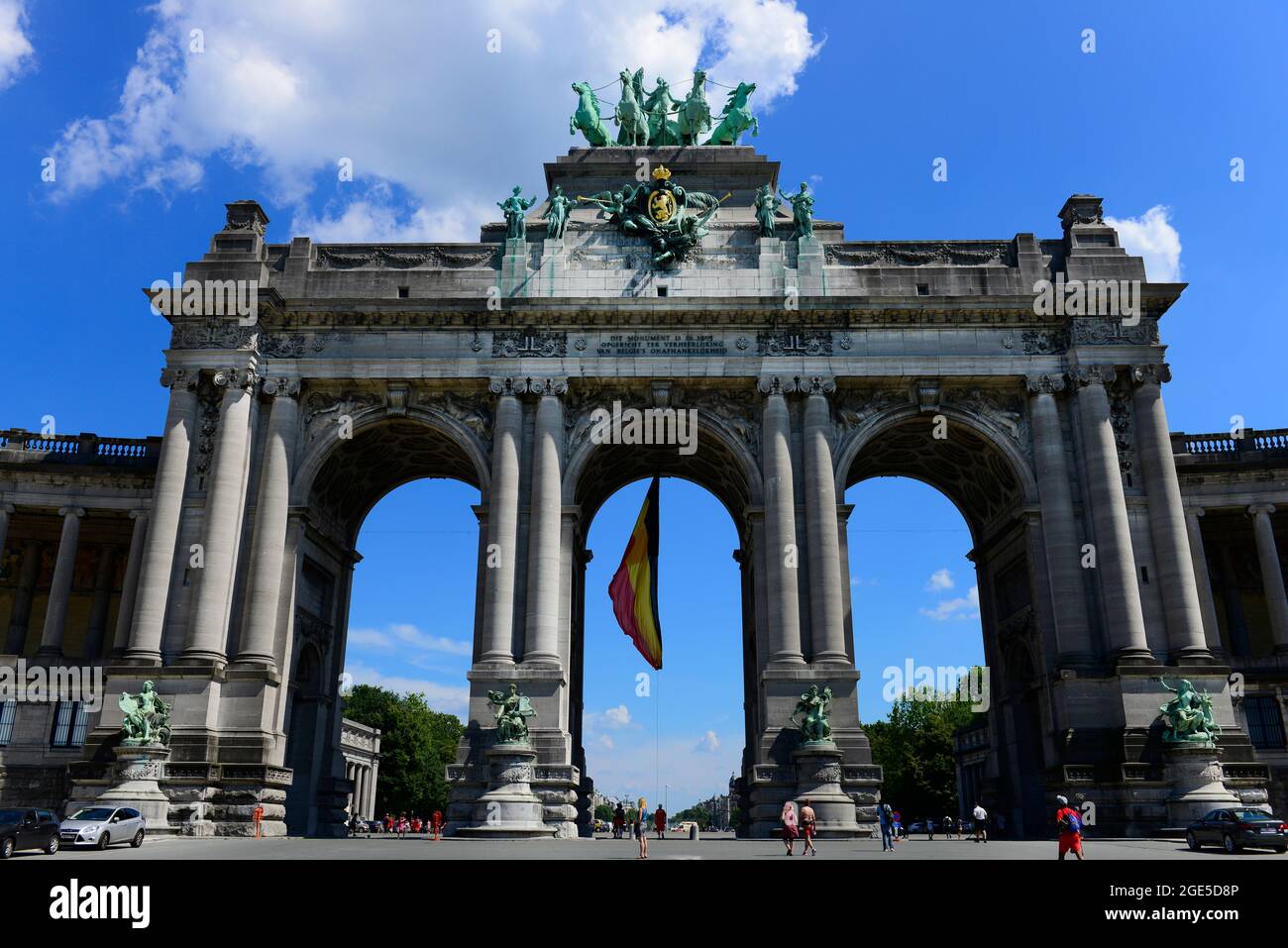 Porte du Parc du Cinquantenaire à Bruxelles Belgique. Banque D'Images