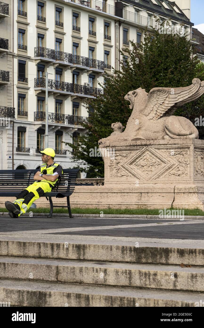 Le monument Brunswick construit pour commémorer la vie de Charles II, duc de Brunswick à Genève en Suisse, Banque D'Images