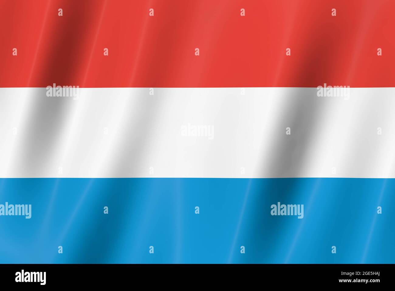 drapeau du luxembourg, drapeau 3d, drapeau, rendu 3d, 8k Banque D'Images